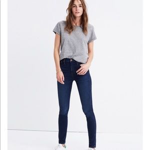 Madewell 10" High-Rise Skinny Jeans in Hayes Wash